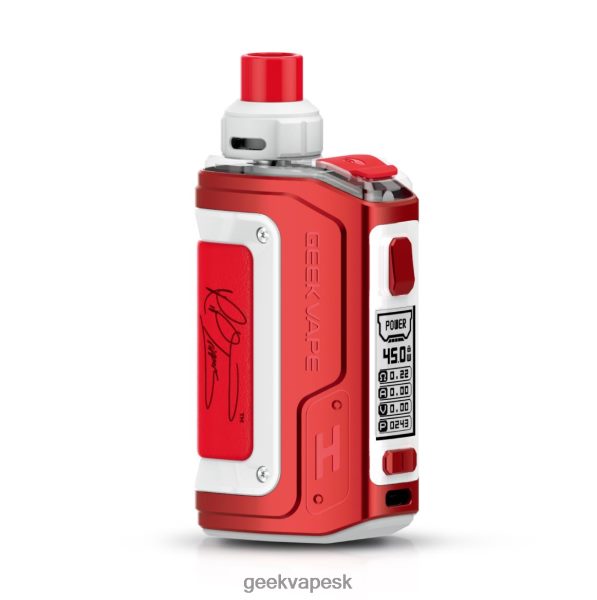 Geek Bar Bratislava - GeekVape h45 (aegis hero 2) pod mod kit 1400mah 4ml vydanie rte (červená a biela) N40L0698